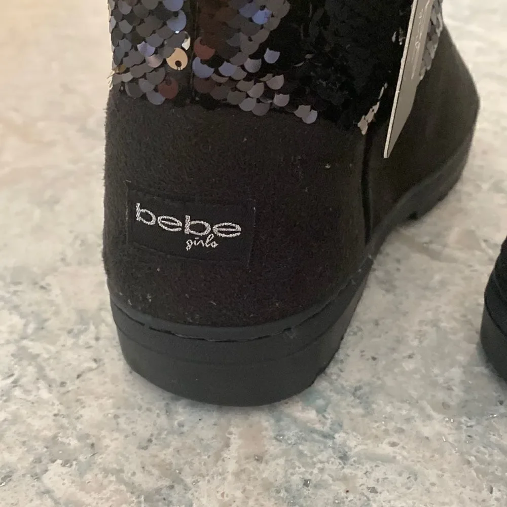 Bebe girls Suede / Sequins Boots NWT